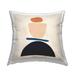 Stupell Western Balanced Abstract Shapes Orange Blue Printed Outdoor Throw Pillow Design by Victoria Barnes
