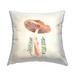 Stupell Cottage Mushroom Botanical Leaves Printed Outdoor Throw Pillow Design by Lucca Sheppard