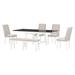6-Piece Dining Table Set with Extendable Dining Table and 1 Bench