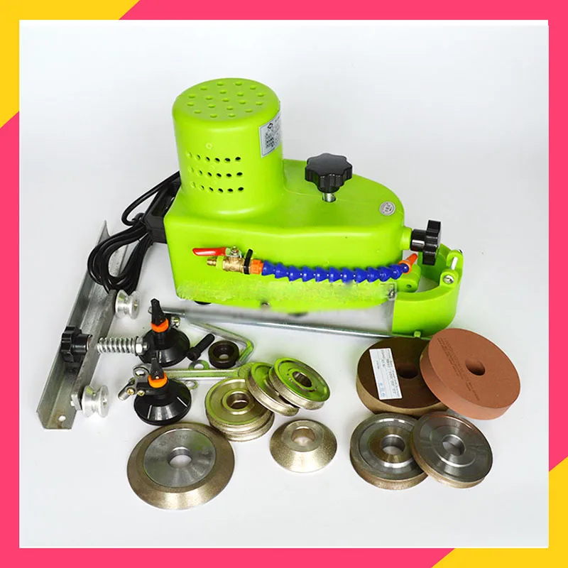 Kleine tragbare glas schleifen maschine können schleifen glas gerade rand, runde kante, hypotenuse fliesen einfassung maschine 110V/220V Image