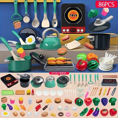 Kitchen Toys Accessories For Kids, Pretend Cooking...