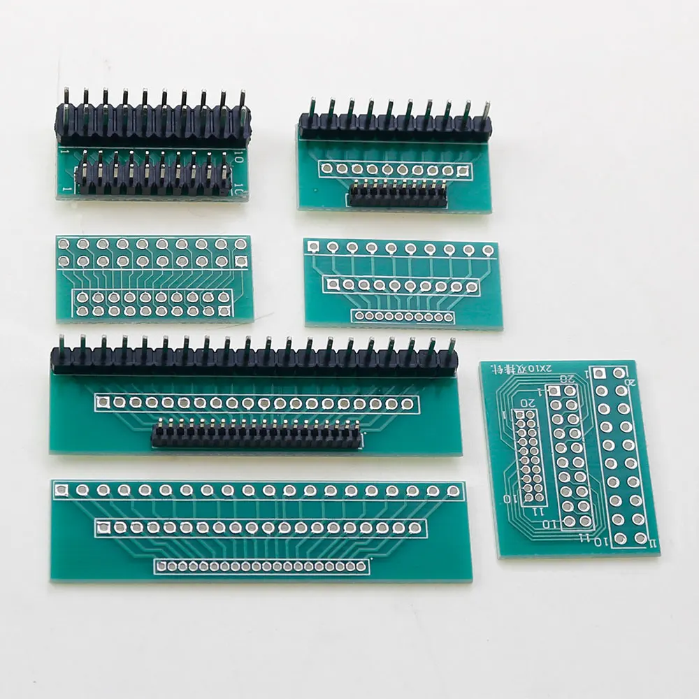 1PCS 1,27mm 2,0mm 2,54mm Pitch 10/20 Pin Einzigen Zweireihigen PCB Adapter Board Gegenseitige umwandlung 10P/20P Test Board Stecker Image