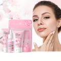 Sakura 3pcs Skin Care Set, Rejuvenating Serum 17ml, Face Cream 30g, Moisturizing Firming Eye Cream 15g