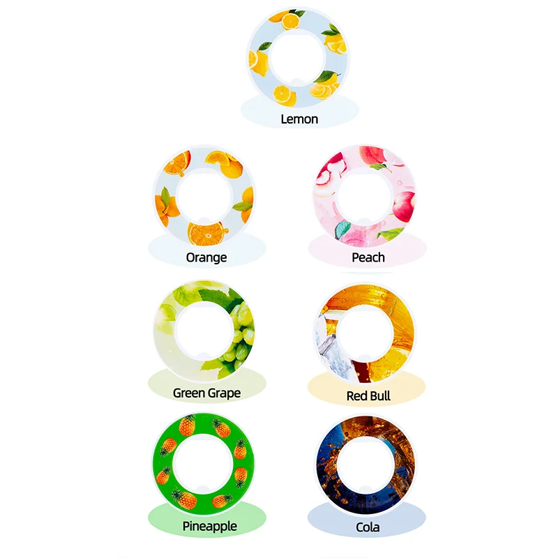 1 Stück duftende Pods, runde Aroma-Pads, Luftduft, Fruchtgeschmack-Pads, 0, Zucker-Up-Sport-Wasserflasche, Luftgeschmack-Pads, Trinkflasche Image