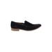 M. Gemi Flats: Slip-on Chunky Heel Casual Black Solid Shoes - Women's Size 40 - Almond Toe