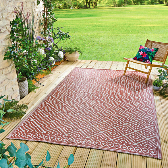 Outdoor-Teppich 150 x 240 cm mokka Gainsborough Image