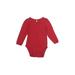 Baby Gap Long Sleeve Onesie: Red Solid Bottoms - Size 18-24 Month