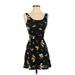 Divided by H&M Casual Dress - Mini: Black Floral Dresses - Women's Size 0