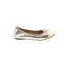 Kenneth Cole REACTION Flats: Gold Shoes - Women's Size 4 1/2 - Almond Toe