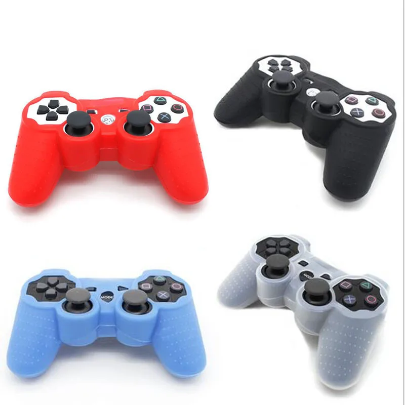 Silikon Gummi Gamepad Joypad Schutzhülle Fall Für Sony PlayStation Dualshock 2/3 PS2 PS3 Controller Schutz Haut Shell