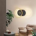 1 lumière 41cm applique murale led nouveauté horloge design appliques murales d'intérieur style nordique salon chambre lampe de chevet 110-120v 220-240v