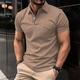 Homme Tee Shirt Golf polo de golf Travail Casual Revers Manche Courte basique Moderne Plein Bouton Printemps été Standard Noir Blanche bleu marine Marron Kaki Tee Shirt Golf