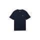 TOM TAILOR DENIM Herren Basic T-Shirt mit Logo Print, blau, Logo Print, Gr. XL