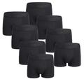Paquets multiples 8 pièces Homme Noir Sous-vêtements Shorts Shorts de motard Taille elastique Plein Extérieur du quotidien 95% coton Toutes les Saisons