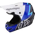 Troy Lee Designs GP Volt Casco da motocross, nero-bianco-blu, dimensione L