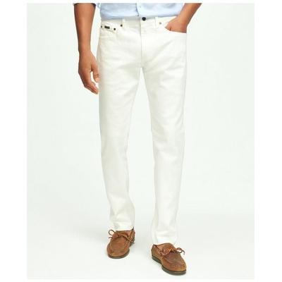 Brooks Brothers Men's Slim Fit Denim Jeans | White | Size 28 30