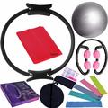 Massagestab, Ringball, dreizehnteiliges Set, Yoga-Ball, Spannungsgürtel, Latex-Widerstandsgürtel, Fitness, Haushalt, kleines Ausrüstungsset