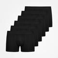 Mehrfachpackungen 6pcs Herren 6 schwarz Unterwäsche Shorts Biker Shorts Elastische Taille Glatt Outdoor Täglich 95% Baumwolle Ganzjährig