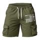 Act My Age Herren-Cargo-Shorts, leicht, mit mehreren Taschen, Kordelzug, elastischem Bund, Daliy Outdoor-Shorts