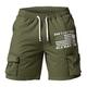 Act My Age Herren-Cargo-Shorts, leicht, mit mehreren Taschen, Kordelzug, elastischem Bund, Daliy Outdoor-Shorts
