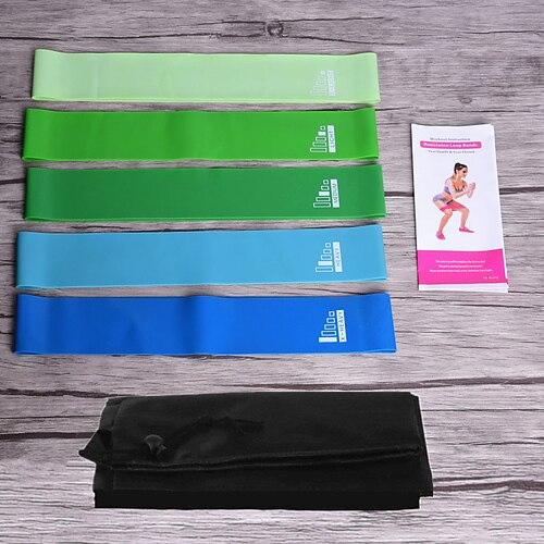Latex Yoga Elastisches Band 15-teiliges Set von Fitness-Eis-Handtüchern gleitende Platte Spannungsband 3 Meter Springseil Pilates Schlaufe Weihnachtsgeschenk
