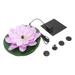 Solar Fountain Out Door Decor Outdoor Pool Decoration Water Lily Fountains Pad LED Floating Light Solar-powered