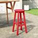 WestinTrends 29 HDPE Outdoor Patio Round Bar Stool Red