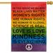 YCHII in This House We Believe Double Sided Garden Flag Yard Outdoor Decor Black Lives Matter - Love is Love - LGBTQ - Kindness - Equality - Home Decor