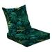 2-Piece Deep Seating Cushion Set Seamless Colorful Monstera Pattern Seamless pattern Monstera colorful Outdoor Chair Solid Rectangle Patio Cushion Set