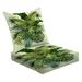 2-Piece Deep Seating Cushion Set vintage composition exotic leaves Botanical classic for wallpapers web Outdoor Chair Solid Rectangle Patio Cushion Set