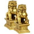 2 Pcs Home Decor Lion Decor Lion Shape Adornment Small Lion Statue Lion Statue for Outdoor Office