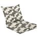 Outdoor Deep Seat Cushion Set 24 x 24 marble Pattern Texture Used For Interior Exterior Ceramic Wall Tiles Deep Seat Back Cushion Fade Resistant Lounge Chair Sofa Cushion Patio Furniture Cushion