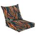 Outdoor Deep Seat Cushion Set 24 x 24 Seamless marble like wave zebra pattern for fabric print Deep Seat Back Cushion Fade Resistant Lounge Chair Sofa Cushion Patio Furniture Cushion