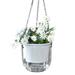 XIAN Plastic Transparent Hanging Planter Self-Watering Time Saving Planters for Travelling Outdoor Use Hanging Transparent Medium