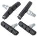 2 Pairs V-Brake Brake Pads 70mm V Bike Bicycle Brake Pads with Hex Nuts and Spacers Bicycle Brake Block Set Set 70mm