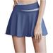 Ersazi Dresses for Women 2024 On Clearance Women s Summer Pleated Tennis Skirts Athletic Stretchy Short Yoga Fake Two Piece Trouser Skirt Shorts Ruched Bodycon Dress for Women Blue Xxl