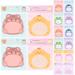 Cartoon Animal Notepad Page Markers Reminder Notes Office 16 Books Soft Pocket Paper Nail Sticker Tag