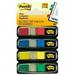 Post-it Flags Assorted Primary Colors .5 Wide 35 Flags/Dispenser (Pack of 4)