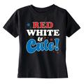 XtraFly Apparel American Flag Red White Cute 4th of July T-shirt Funny USA Shirt Toddler Youth