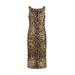 Animalier Print Silk Midi Dress - Natural - Dolce & Gabbana Dresses