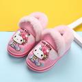 Hello Kitty Winter New Childrenâ€˜s Bag With Cotton Shoes Baby Casual Slippers Girls Cute Non-slip Soft Bottom Home Cotton Slipper