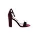 Vince Camuto Heels: Burgundy Print Shoes - Women's Size 6 - Open Toe