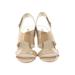 MICHAEL Michael Kors Heels: Ivory Print Shoes - Women's Size 10 - Open Toe