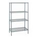 Quantum Storage Systems WR54-1872GY Wire Shelving 4 Shelf Wire Starter Units 18 x 72 x 54 Gray Epoxy