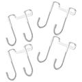 4 Pcs Stainless Steel Hook Kitchen Towel Bathroom Organizer Hat Hooks Clothes Hangers Over Door Rack