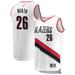 "Duop Reath Men's Fanatics Branded White Portland Trail Blazers Fast Break Custom Replica Jersey - Association Edition"