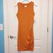 Nine West Dresses | Nine West Sleeveless Dress Nwt Sz Medium | Color: Gold/Orange | Size: M