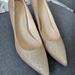 Nine West Shoes | Nine West Gold Heels-Size 9 | Color: Gold | Size: 9