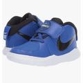 Nike Shoes | Nike | Team Hustle Blue Velcro Sneakers Infant Toddler Shoe Size 2 New Nike D9 | Color: Black/Blue | Size: 2bb