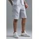 Mens Grey Tall Textured Cargo Short, Grey